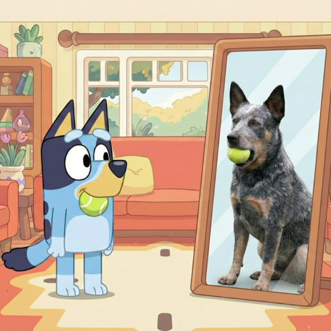 Bluey: ο σκύλος που μίλησε για την οικογένεια χωρίς να κουνήσει το δάχτυλο