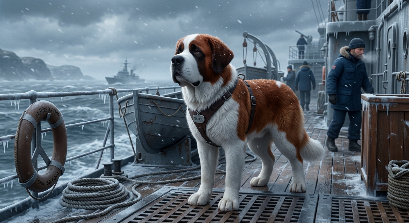 Μπάμσε: Ο Τεράστιος Σεν Μπερνάρ Που Έγινε Ναυτικός Ήρωας 2 Ο Μπάμσε (Σεν Μπερνάρ)