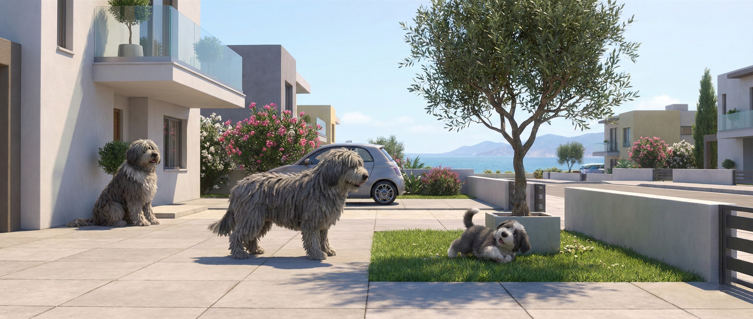 Bergamasco Shepherd Dog Portrait