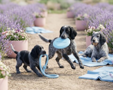 Blue Picardy Spaniel portrait