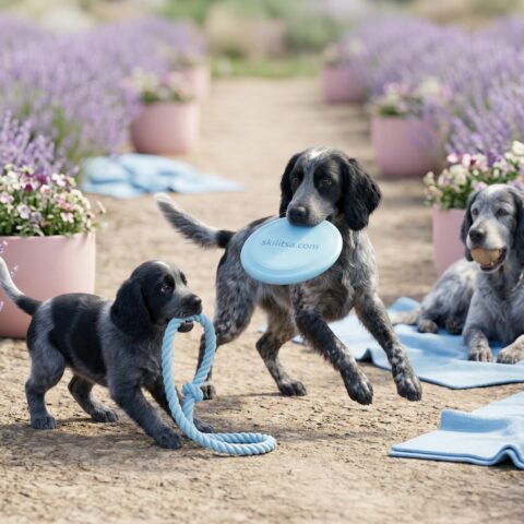 Blue Picardy Spaniel portrait