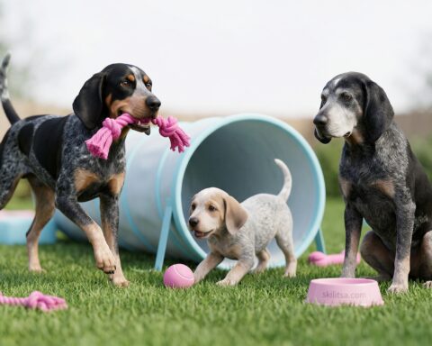 Bluetick Coonhound portrait