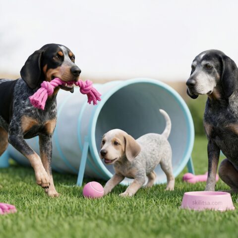 Bluetick Coonhound portrait