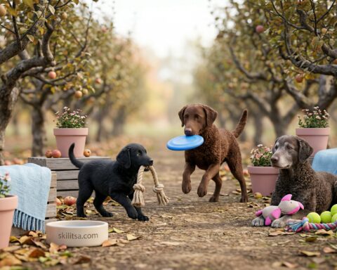 Curly-Coated Retriever portrait
