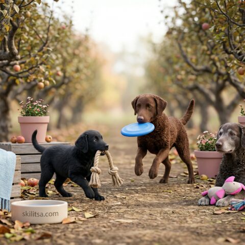Curly-Coated Retriever portrait
