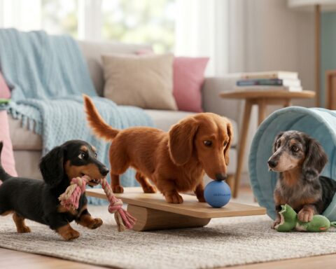Dachshund Long-haired portrait