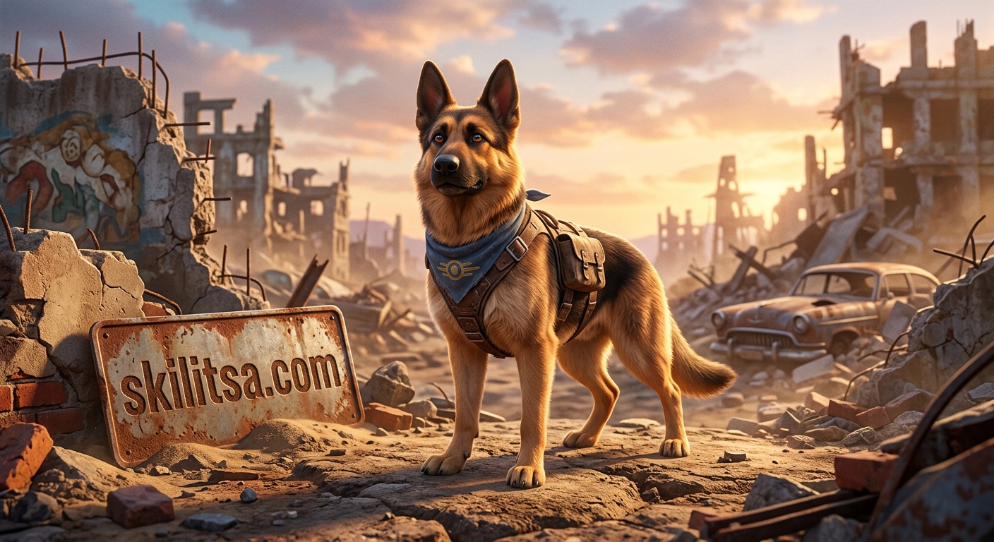 Ντόγκμιτ: Ο Θρυλικός Σκύλος-Σύντροφος του Fallout που Λατρέψαμε 2 Ο Ντόγκμιτ (Γερμανικό Ποιμενικό) Σε Δράση Στο Fallout