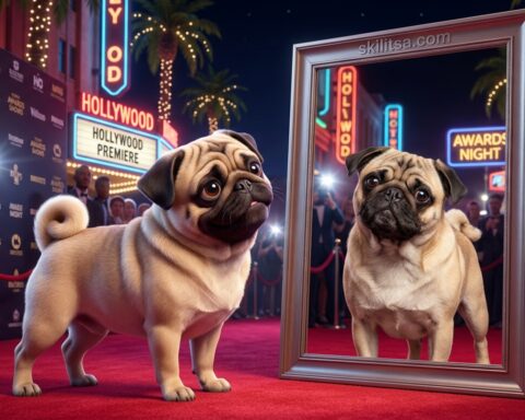 Doug The Pug Hero Mirror V5