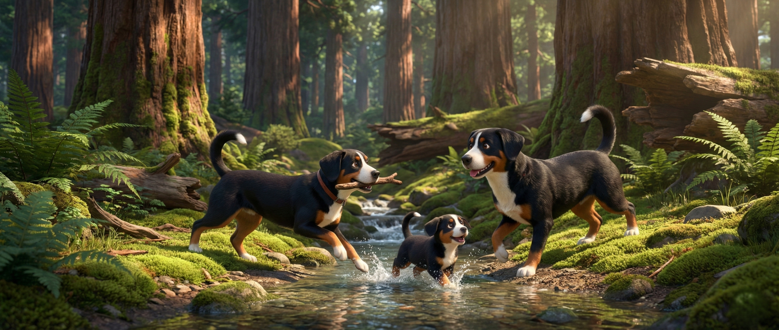Entlebucher Mountain Dog Portrait