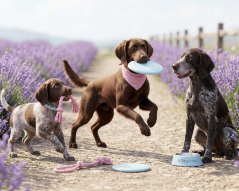 German Longhaired Pointer portrait
