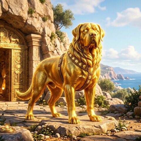 Golden Hound Action Base V5 χρυσός κύον