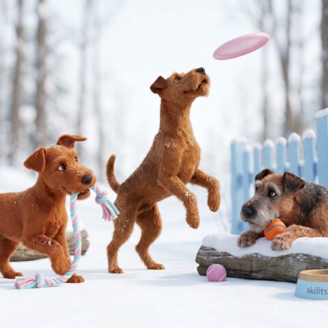 Irish Terrier portrait