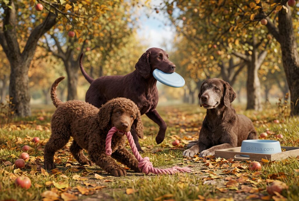 Irish Water Spaniel Portrait