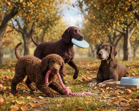 Irish Water Spaniel portrait
