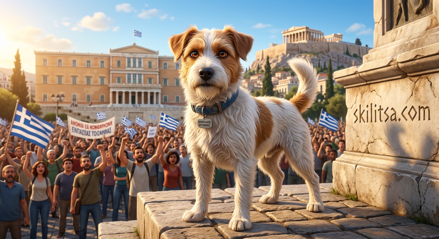 Ο Κανέλλος (Τζακ Ράσελ Τεριέ, Ελληνικός Ποιμενικός)