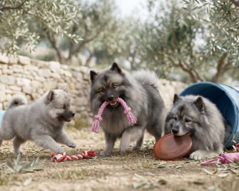 Keeshond portrait