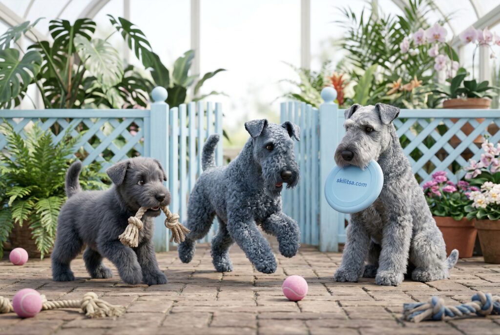 Kerry Blue Terrier Portrait