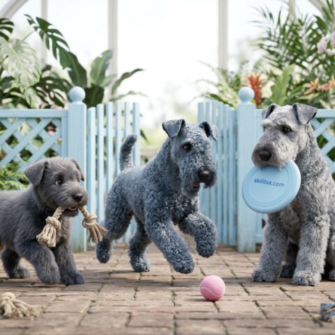 Kerry Blue Terrier portrait