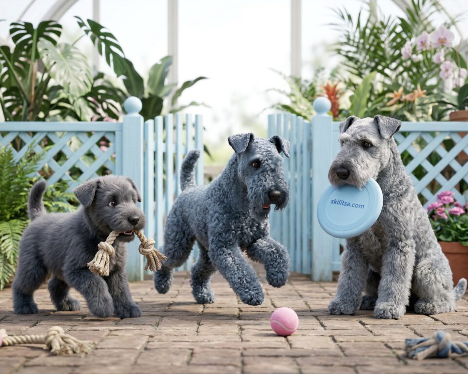 Kerry Blue Terrier portrait