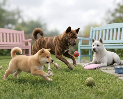 Korean Jindo Dog portrait
