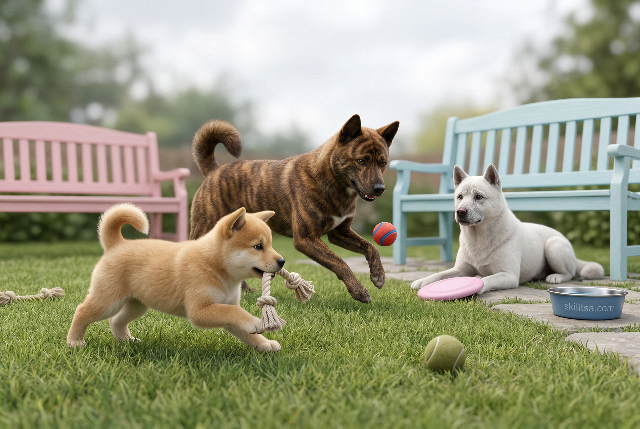 Korean Jindo Dog Portrait