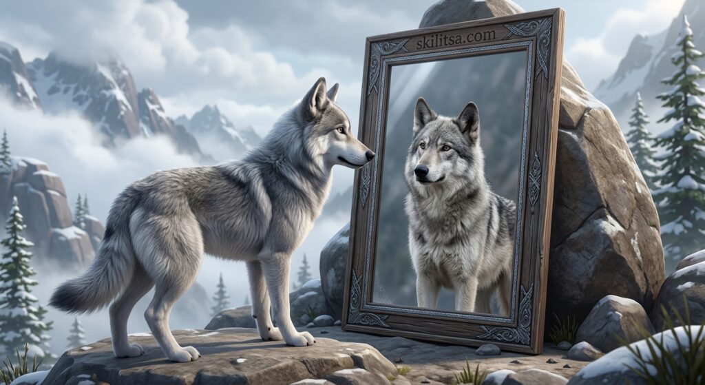Loki The Wolfdog Hero Mirror V5