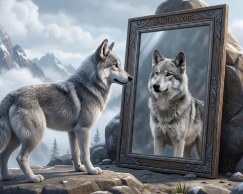 Loki The Wolfdog Hero Mirror V5