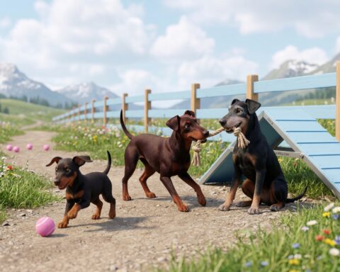 Manchester Terrier portrait