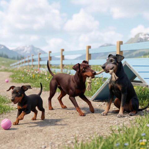 Manchester Terrier portrait