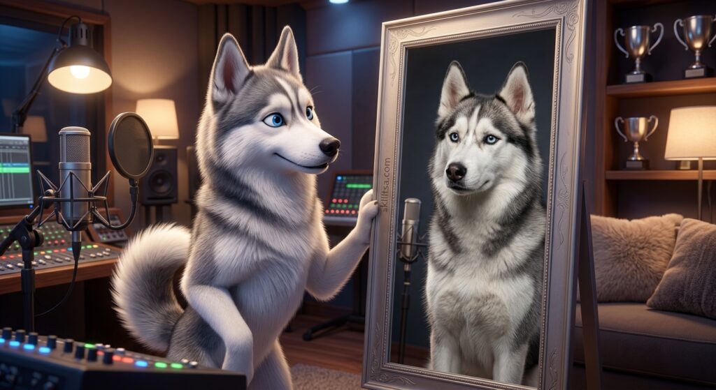 Mishka The Talking Husky Hero Mirror V5