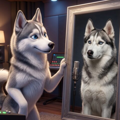 Mishka The Talking Husky Hero Mirror V5