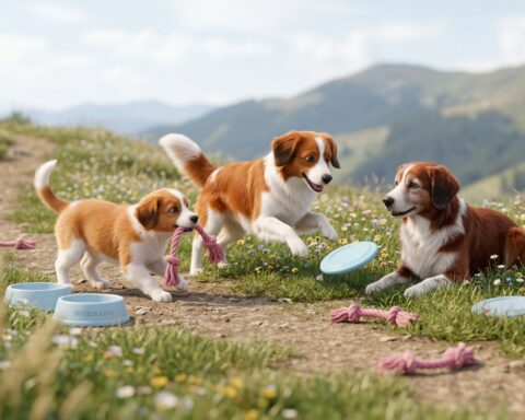 Nederlandse Kooikerhondje portrait