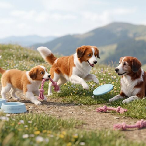 Nederlandse Kooikerhondje portrait