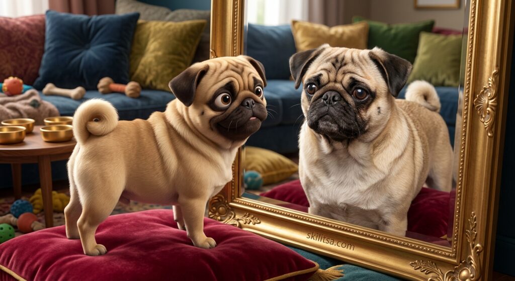 Noodle The Pug Hero Mirror V5