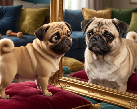 Noodle The Pug Hero Mirror V5