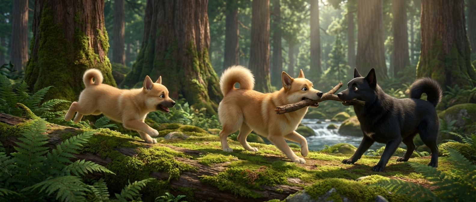 Norwegian Buhund portrait