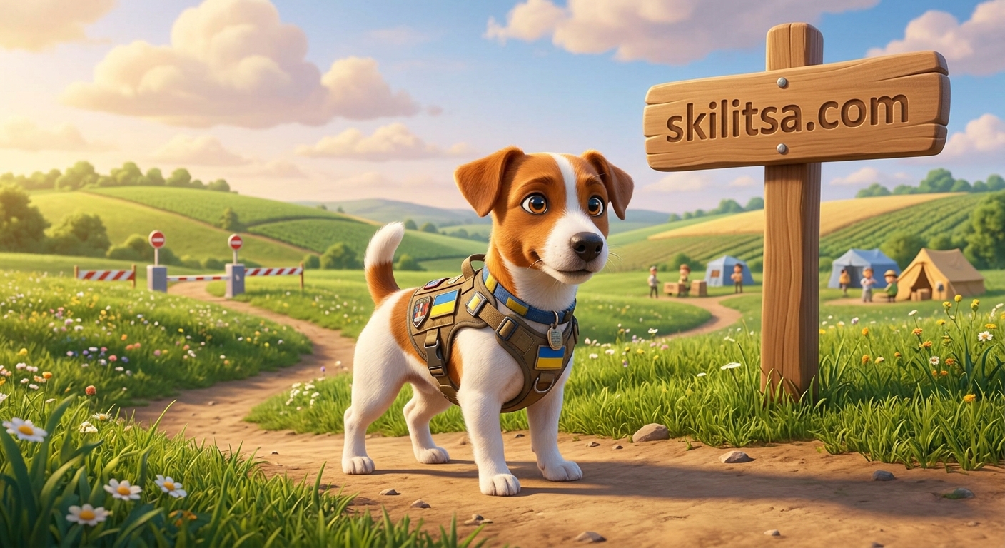 Ο Πατρόν (Τζακ Ράσελ Τεριέ) Εν Ώρα Υπηρεσίας Στην Ουκρανία