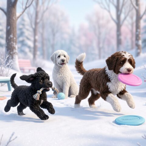 Portuguese Water Dog portrait