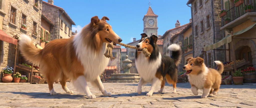 μακρύ Rough Collie τρίχωμα, ποιμενικός, ήρεμος, ευφυής, αφοσιωμένος