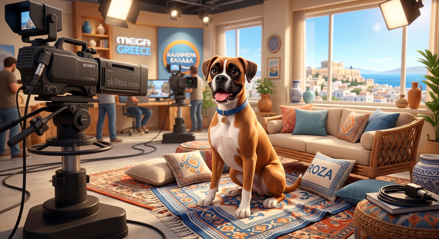 Ρόζα: Το Μπόξερ της Βάσως Λασκαράκη Που Ζει Καλύτερα Από Σένα 2 Ο Σκύλος Ρόζα (Μπόξερ) Της Βάσως Λασκαράκη