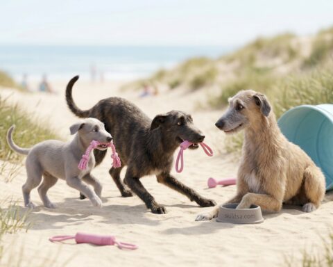 Scottish Deerhound portrait