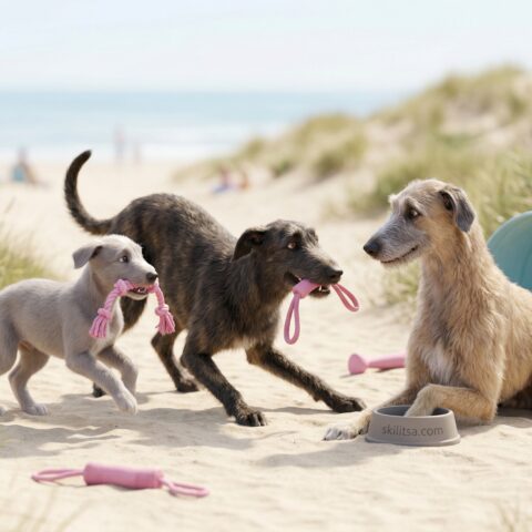 Scottish Deerhound portrait