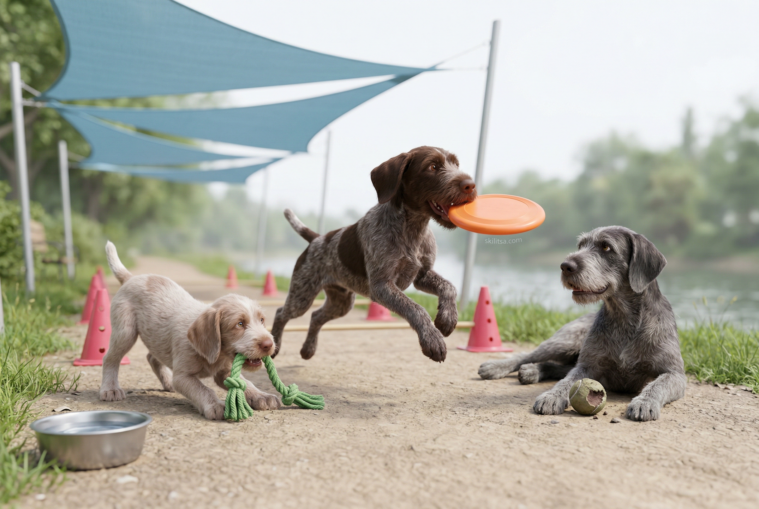 Slovakian Wirehaired Pointer Portrait