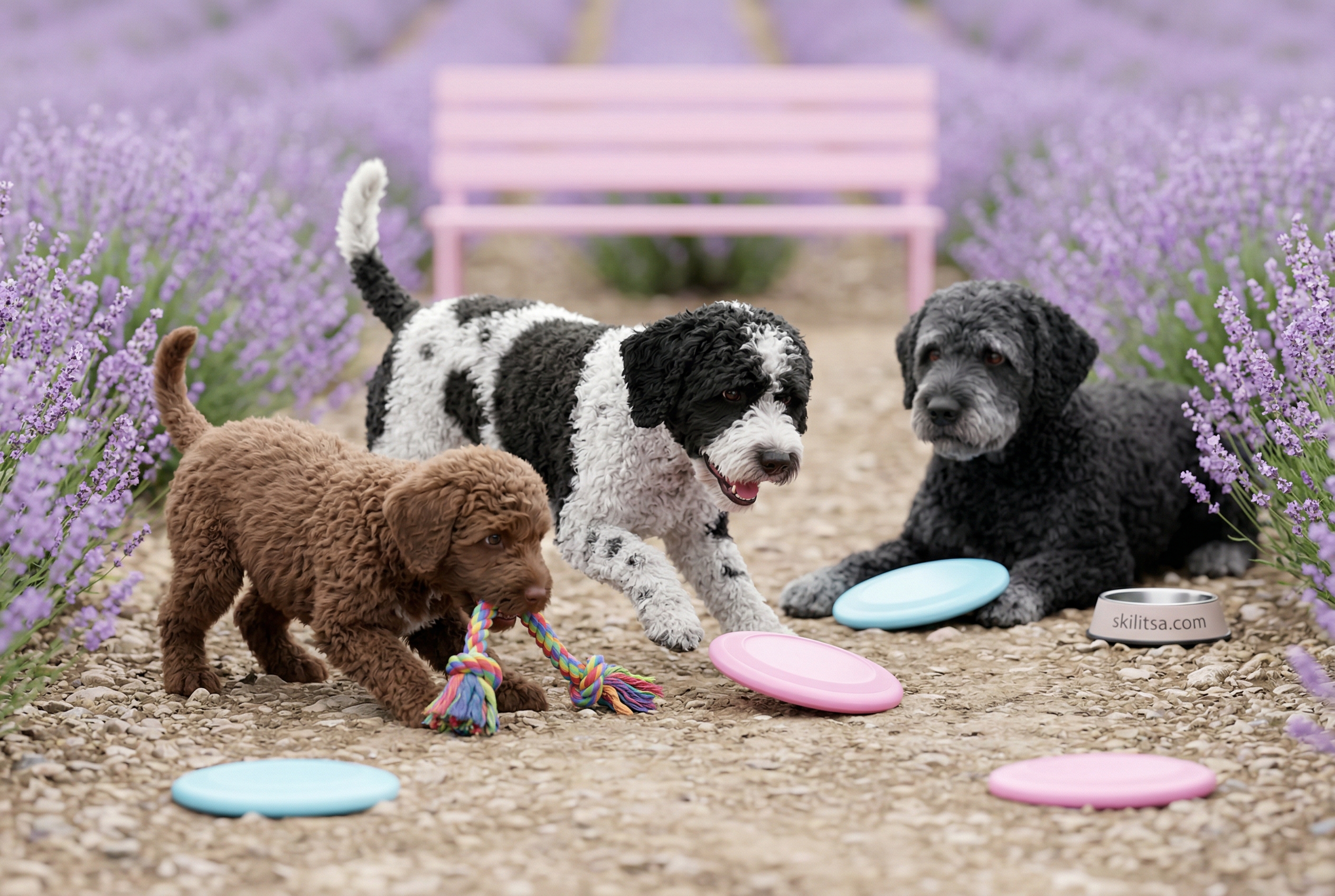 Spanish Water Dog Portrait