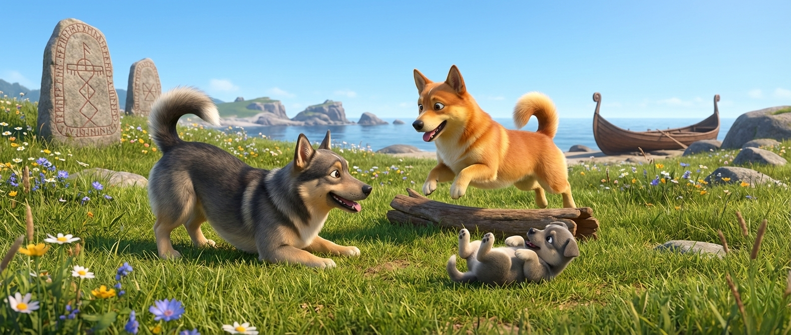 Swedish Vallhund portrait