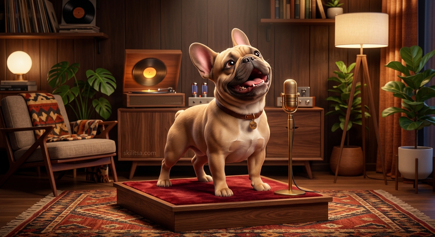 Γουόλτερ: Το Γαλλικό Μπουλντόγκ Που Τραγουδάει & Κάνει Θραύση 2 Ο Γουόλτερ (Φρεντς Μπουλντόγκ) Την Ώρα Που Δίνει Ρεσιτάλ