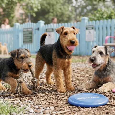 Welsh Terrier portrait